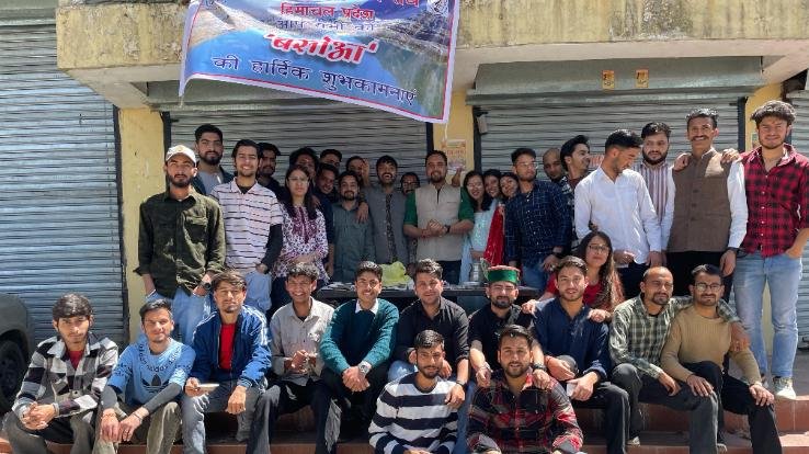 Gaddi Student Welfare Association distributed kheer and pindari in the state university campus on the occasion of Basoa festival.