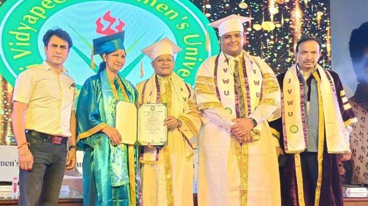 Kangra: Vandana Rana of Dhaliyara College got doctorate degree.
