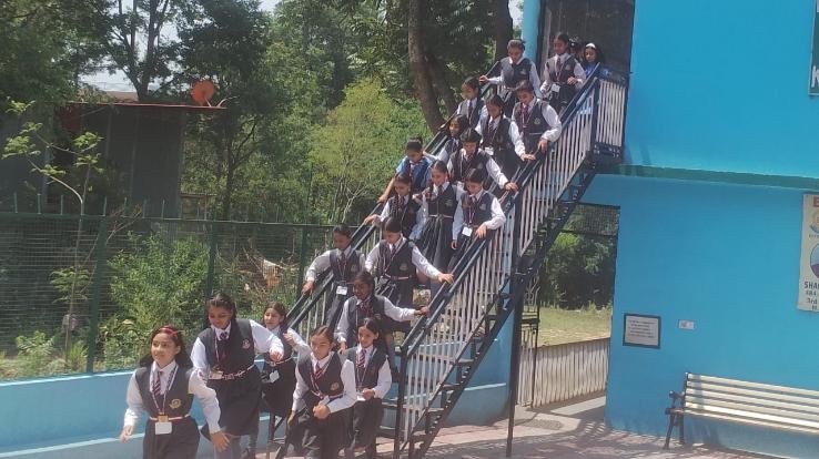 Mock drill organized in BL School Kunihar