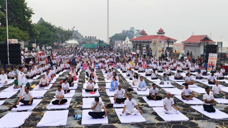 State level program organized on the ridge on the occasion of International Yoga Day