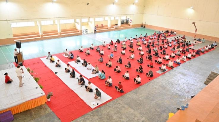 Yoga Day celebrated in Nauni