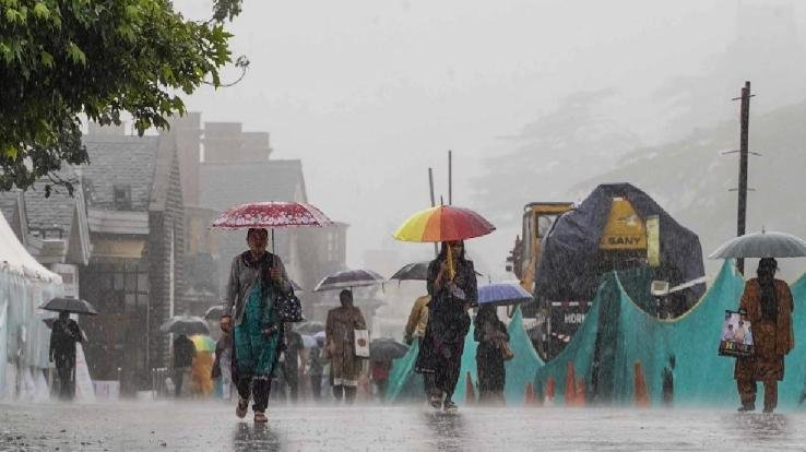 Heavy rain in 3 districts of Himachal today, orange alert in Chamba, Kangra and Kullu