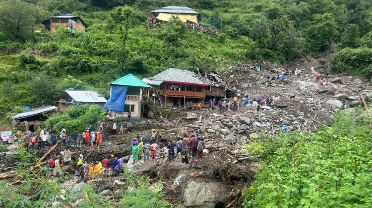 Rescue operation begins on sixth day in Samej and Terang, search for life continues in the debris
