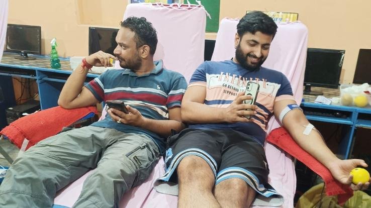 Kangra: Blood donation camp organized in Raja Ka Talab on Saturday