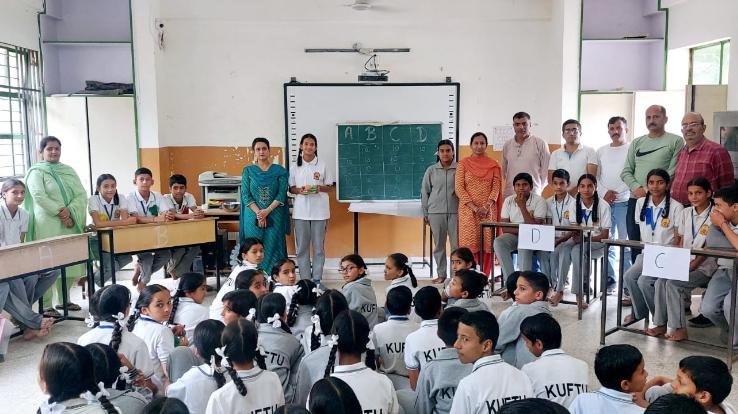 Kunihar: Diarrhea awareness quiz program organized in school Kuftu.