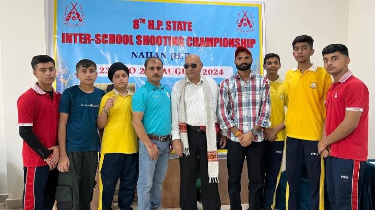 Indora: Pratap World School won gold medal in State Inter School Shooting Championship.