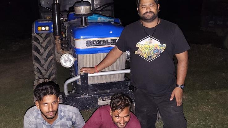 Indora: 30 thousand challan recovered from 3 tractors doing illegal mining