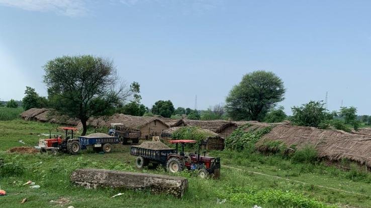 Two JCB machines, 9 tractors and a dumper caught while doing illegal mining in Majra.