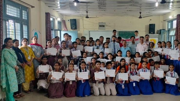 Kangra: National Heritage Quiz Competition organized in DAV School Dehra