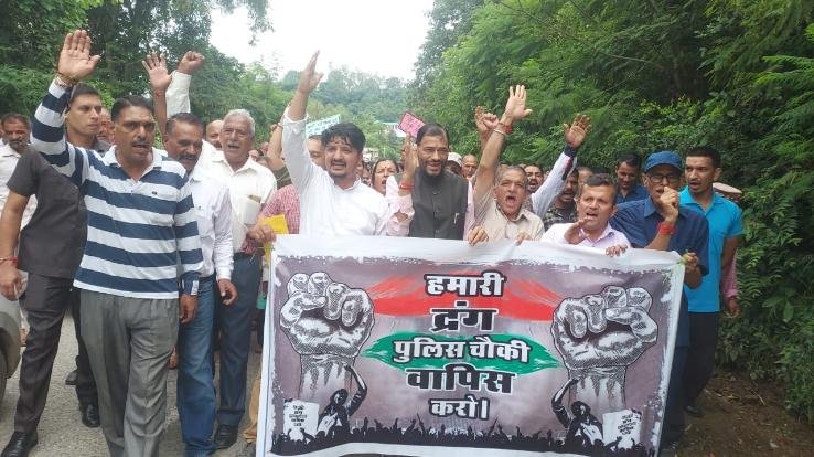 Mandi: Auction of police station building canceled due to protests in Drang