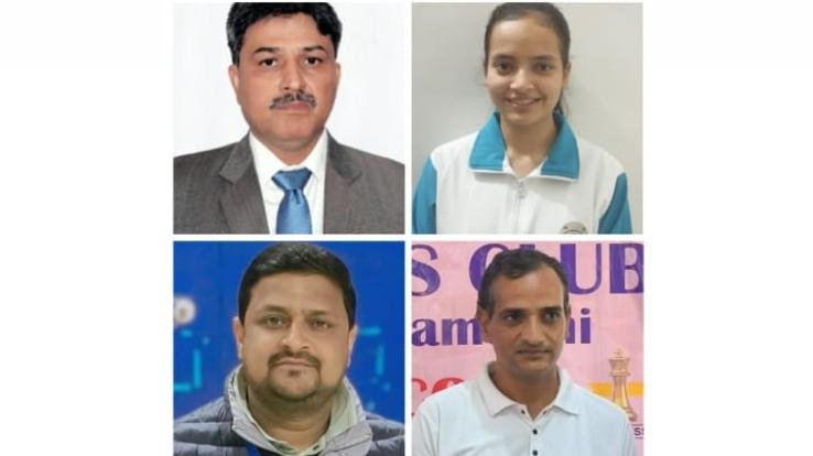 Kangra: Four senior national chess arbiters formed from the volcano