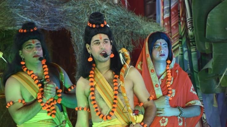 Beautiful and attractive staging of Ramlila is taking place in Kunihar.