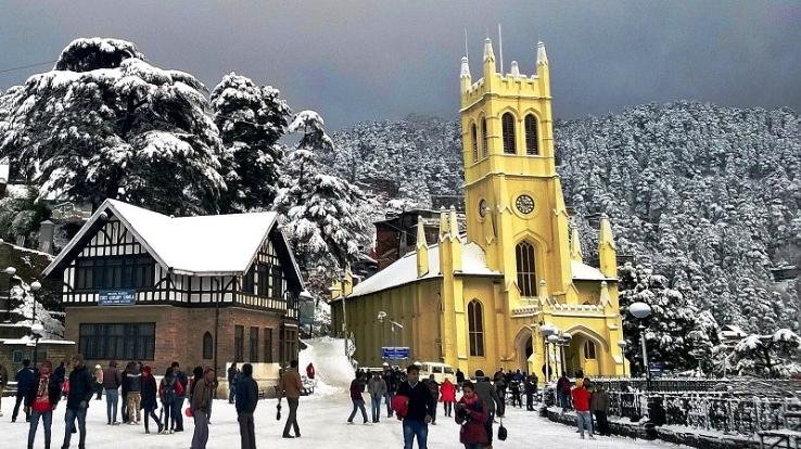 After 12 years, snowfall occurred in Shimla in the second week of December...