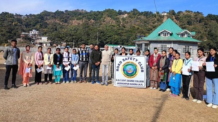 Essay writing competition organized by Road Safety Club in Jaisinghpur College