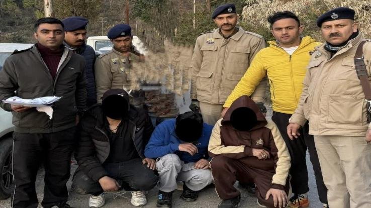 3 main leaders of Chitta arrested in Mandi, 22.3 grams of Chitta recovered from the accused