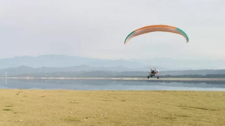 Now tourists will be able to enjoy para motor throughout the year in Bilaspur, trial successful