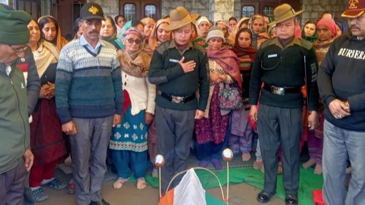 Kunihar's former soldier Havildar Jeetram passes away, cremated with military honors