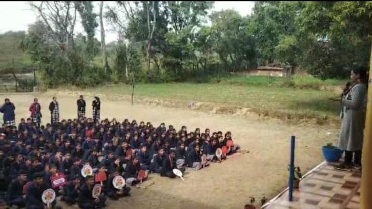 Nagrota: 'TB Mukt Bharat Abhiyan' awareness program organized at St. Rudraksha School