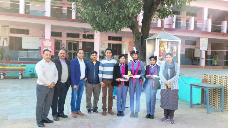 Three girl students of Bhadoli Kohala participated in the State Republic Day Parade organized in Shimla.