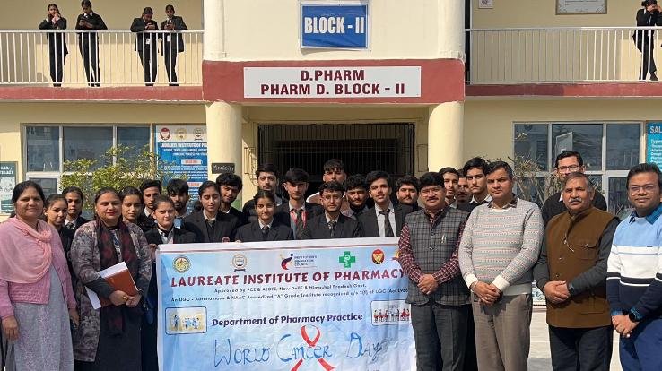 World Cancer Day celebrated at Laureate Pharmacy Institute Kathog