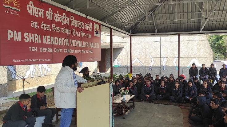 Special lecture organized on stress management in PM Shri Kendriya Vidyalaya Naleti
