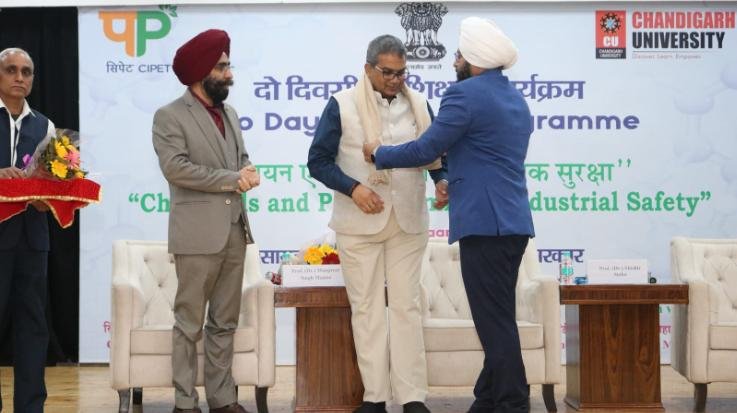 Baddi: “Chemical -and -Petrochemical -Industrial -Safety” -program -organized -by -CIPET -Baddi -at -Chandigarh -University.