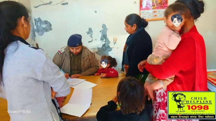 Child Helpline's campaign controlled begging in Jwalamukhi temple, three children were rescued