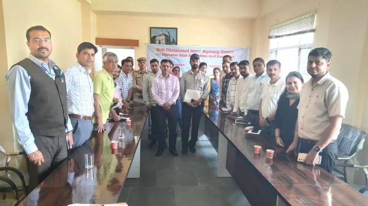 Meeting held in Jaisinghpur regarding formation of Sub-Divisional Inter Agency Group on Disaster Management