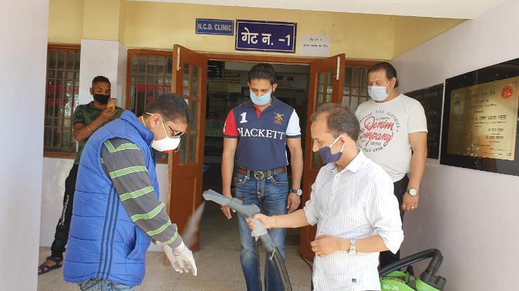 हिमाचल की पहली स्टीम वैपोराइज़्ड सैनिटाइजर मशीन, सिविल हॉस्पिटल नूरपुर में