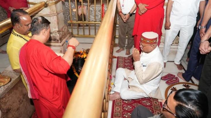  Jwalamukhi: Governor Shiv Pratap Shukla visited Maa Jwalaji Temple