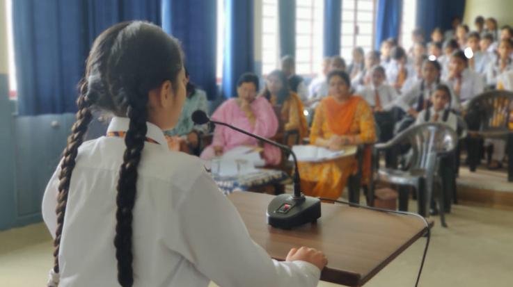 Solan-: English- declamation -competition- organized- in -Dayanand- Adarsh- Vidyalaya
