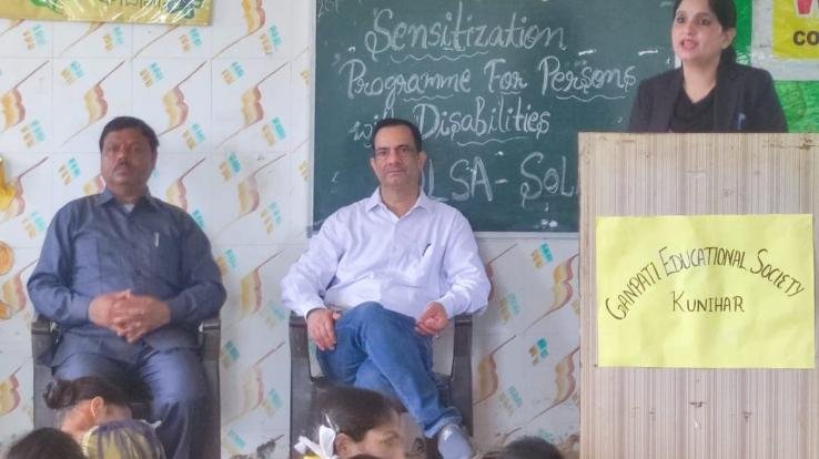 A program was organized on the rights of the disabled in Kunihar