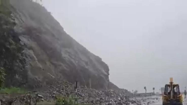 Mandi-Kullu national highway closed for 10 hours, rain causing hindrance