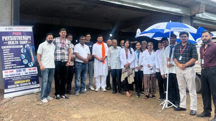 IEC University organized free physiotherapy camp in Shahpur