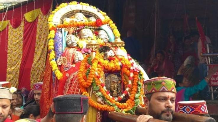 Goddess-Hidimba-leaves-for-Kullu-will-participate-in-Raghunathji's-Rath-Yatra-tomorrow