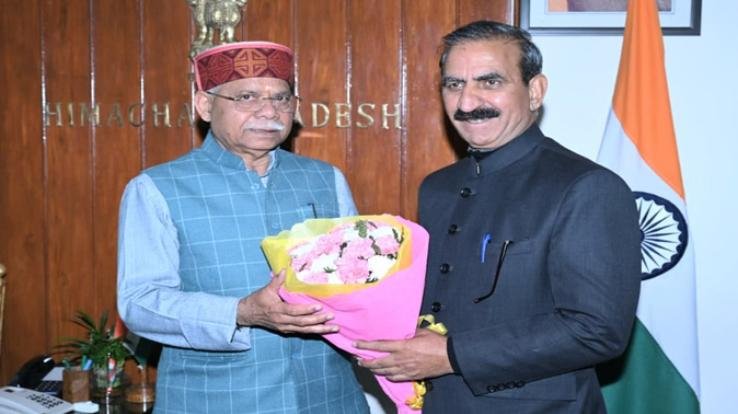 Shimla_Chief_Minister_Sukhu_met_the_Governor_and_also_laid_the_foundation_stone_of_Himachal_Haat.