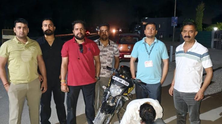  Nurpur police arrested an accused with 6.63 grams of chitta.