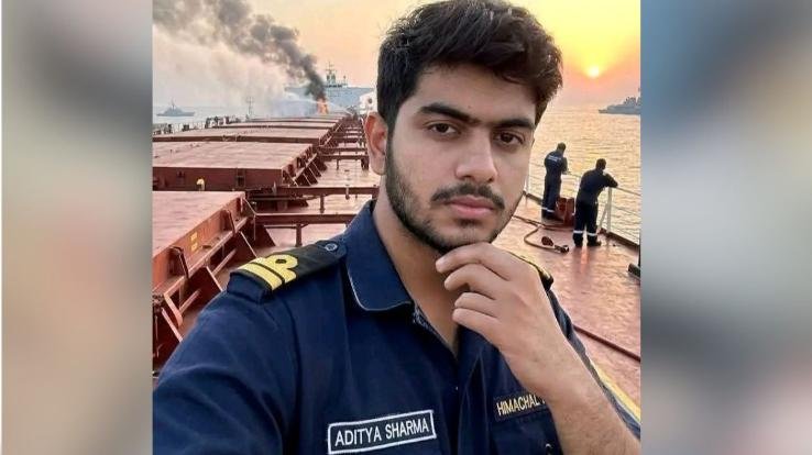 Himachal's-son-falls-victim-to-Middle-East-conflict-Cadet-Aditya-Sharma-killed-in-missile-attack-off-Oman-coast