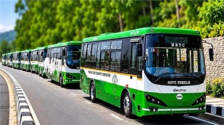 150 new electric buses added to HRTC's fleet; pollution-free travel now available on rural routes as well.