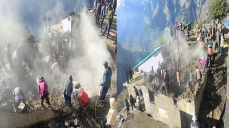Fire incident in Chamba; house worth 20 lakh reduced to ashes, family left homeless