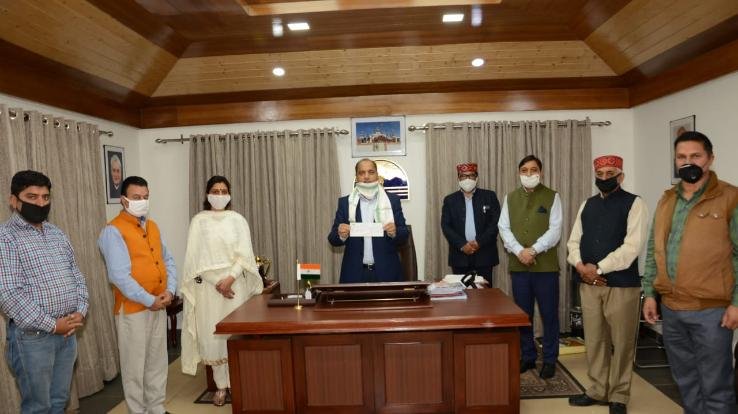 एचपी एसडीएमए कोविड-19 स्टेट डिजास्टर रिस्पाॅंस फंड में किया अंशदान