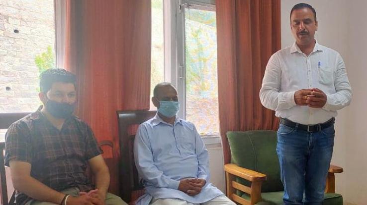 भजपा युवा मोर्चा कसौली मंडल के नवन्युक्त पदाधिकारियों की परिचय बैठक आयोजित