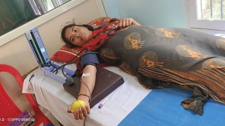 ग्राम पंचायत मान में रक्तदान शिविर का किया आयोजन 