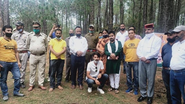 भाजयुमो कसौली ने किया पौधरोपण 