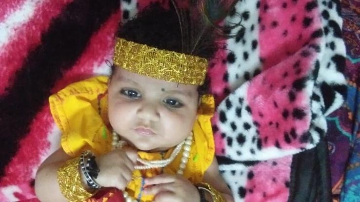 इस बार घरों में ही मनाया गया जन्माष्टमी का पर्व 