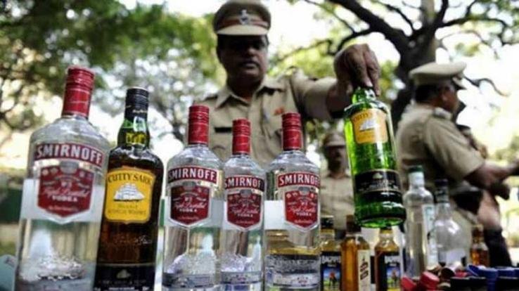 पुलिस थाना दाड़लाघाट में शराब पकड़े जाने पर एक मामला दर्ज