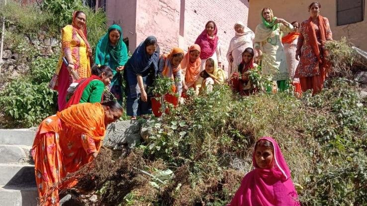 mahila-mandal-kotla-organised-cleanliness-campaign