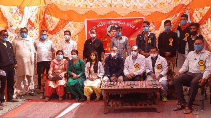 भगत सिंह युवा क्लब ने रक्तदान शिविर किया आयोजित 