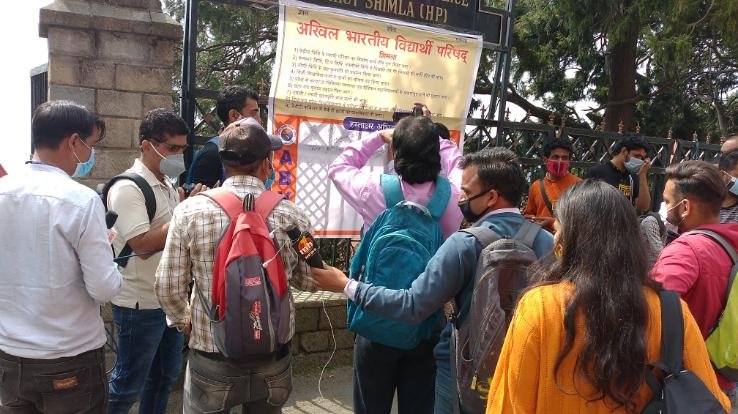 abvp-organises-signature-campaign-in-shimla-and-sunni