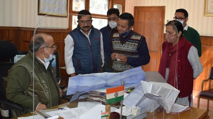 Meeting-held-regarding-construction-of-EVM-ware-house-in-Kathed